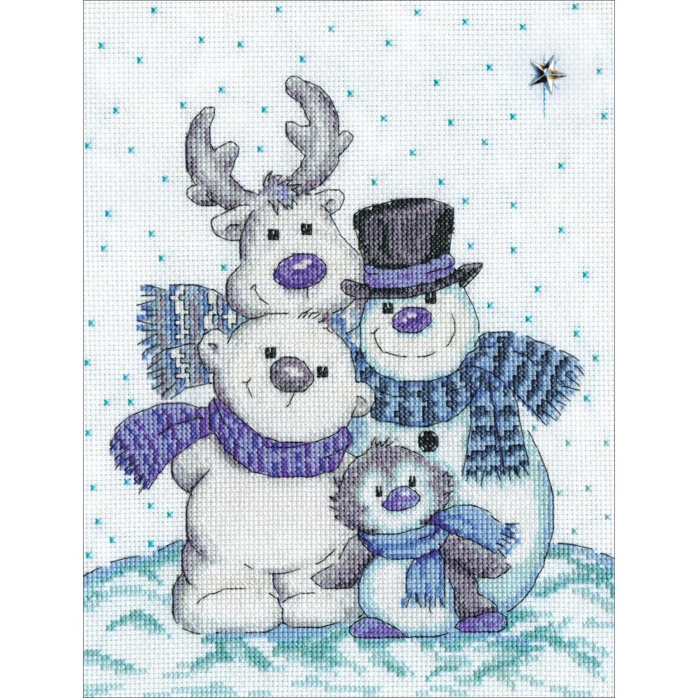 (image for) Snow Pals (14 Count) Counted Cross Stitch Kit